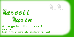 marcell murin business card